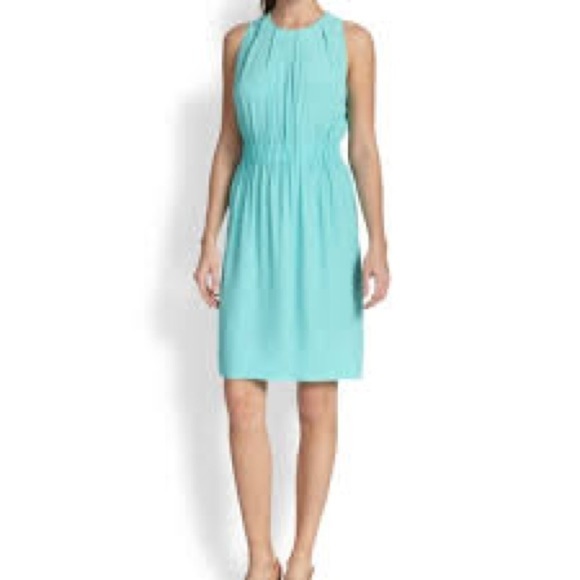 Kate Spade,Coastal Classic Turquoise-Aqua Sleeveless Dress, Tie-Back, EUC,Size 0 - Picture 8 of 11